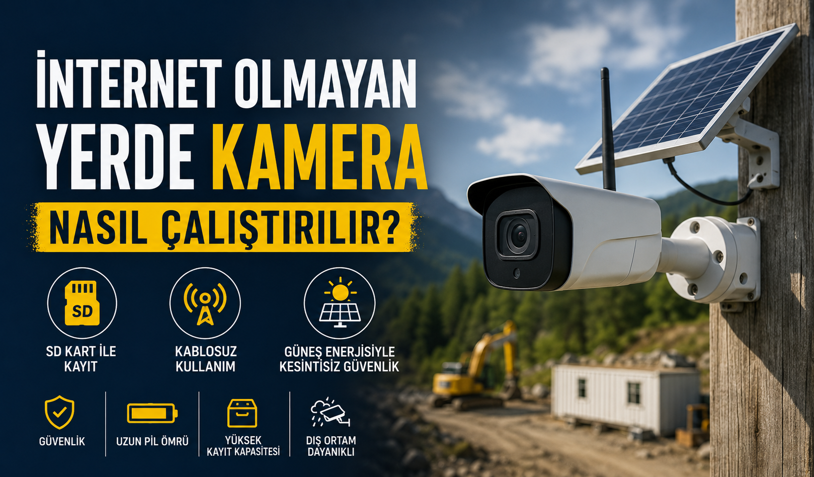 İnternet Olmayan Yerde Kamera Nasıl Çalıştırılır