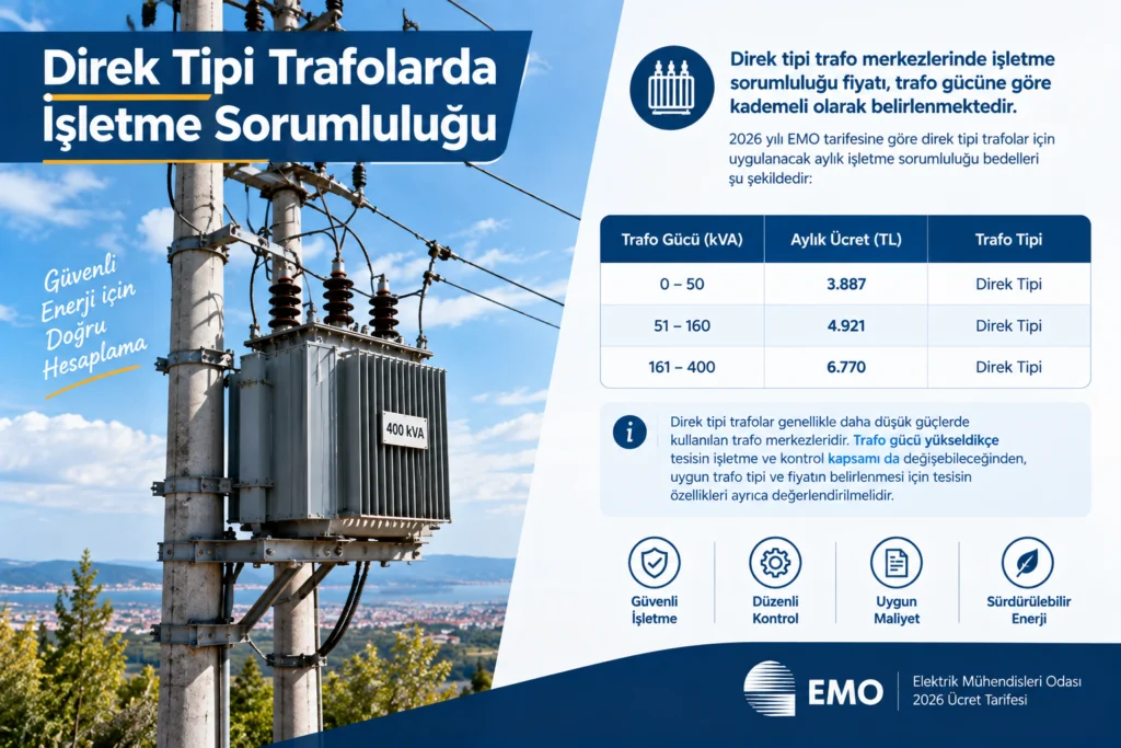 Direk Tipi Trafo Işletme Sorumluluğu